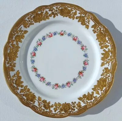 Buy Antique Hammersley Gold Encrusted Floral Plate: Ovington Brothers 1843-84, 9 ,#2 • 89.99£