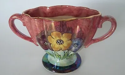 Buy Gorgeous Antique Kensington Gloria Pattern Art Deco Floral Lustre Ware Vase • 8.99£