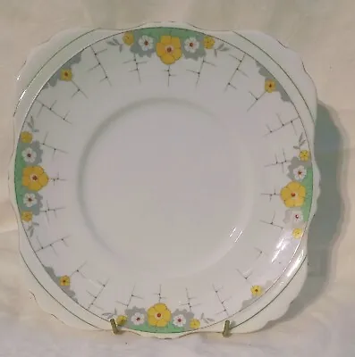 Buy ABJ Grafton China  Art Deco Cake Plate • 4.99£