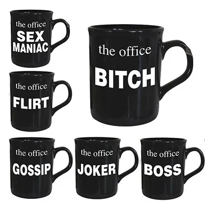 Buy Office Mug Tea Coffee Drink Gift Fine China Work Mugs Set Novelty New Fun Jokes • 4.99£