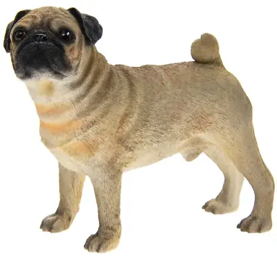 Buy Fawn Pug Dog Ornament Figure By Leonardo Brand New Pug Dog Gift Present • 8.50£
