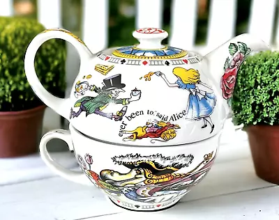 Buy Alice In Wonderland Tea For One Teapot & Oversized Cup Set NEW Paul Cardew • 34.52£