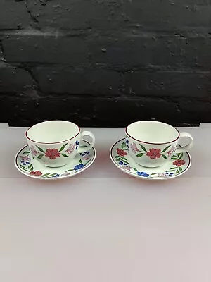 Buy 2 X St Michael Vintage Cranbrook Teacups And Saucers Set • 11.99£