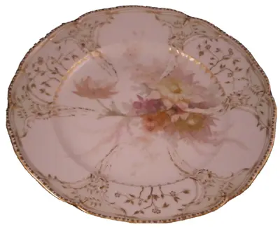 Buy Antique KPM Berlin Porcelain Weichmalerei Floral Plate Porzellan Teller German D • 447.54£