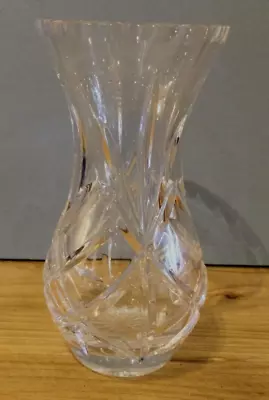 Buy Bohemia Hand Cut Lead Crystal Flower Vase 8 Inch Height • 9.99£