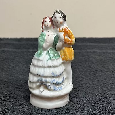 Buy Antique Victorian Staffordshire Figurine “Courting Couple” Very, Very Old 1800s • 24.99£