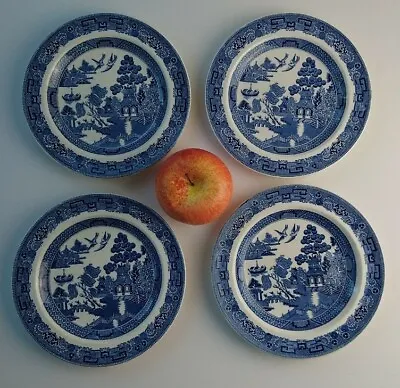 Buy Wedgwood Etruria Willow Blue And White Small Plate 18cm Wide Set Of 4  • 23.25£