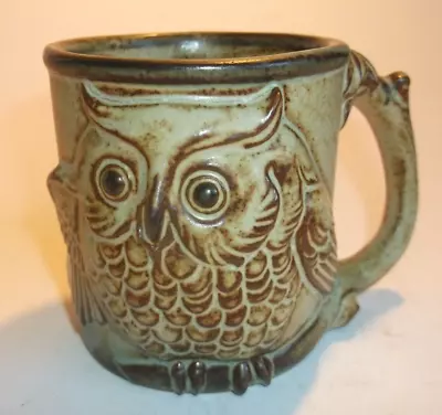 Buy Vintage Owl Themed  Pottery Mug - Unused • 18£