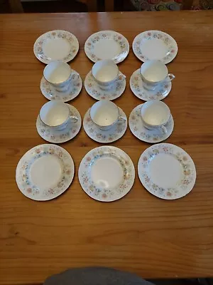 Buy Duchess Evelyn Vintage Tea Set - 6 Cups & Saucers And Side Plates • 8£