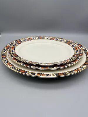 Buy Set 3 Vintage Ceramic Graduated Meat Plates Platters Burleigh Ware 11, 12, 14” • 25£