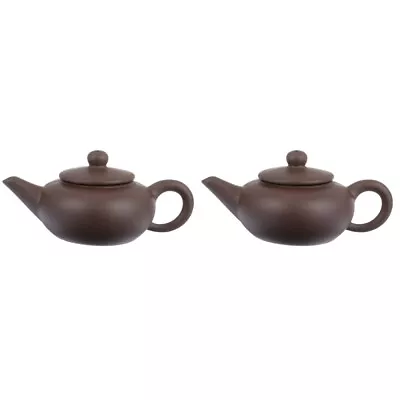 Buy  2 Pcs Teapot Ceramics Office Kettle Mini Miniture Decoration • 11.25£