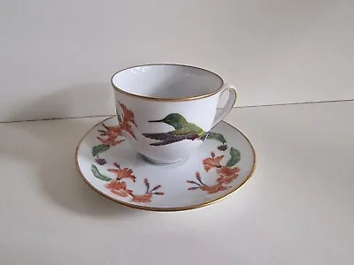 Buy Rare Hummingbirds Of The World Bavarian Fine Bone China Vintage Cup And Saucer • 14.95£