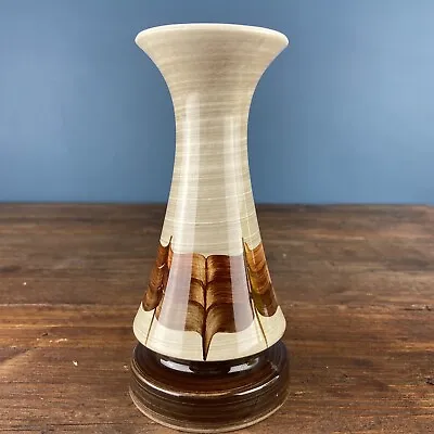 Buy Vintage Jersey Pottery Bud Vase 6.5” Tall Retro Brown Beige • 12.99£