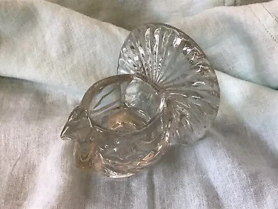 Buy Vintage Avon Peacock/Turkey Shape Votive Candle Holder Cut Glass • 17.11£