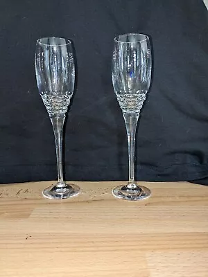 Buy Edinburgh Crystal Portee X 2 Glasses Champagne Flutes • 20£