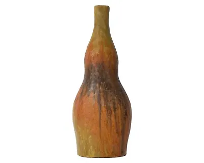 Buy Marcello Fantoni Raymor Italian Orange And Brown Ceramic Vase • 996.17£