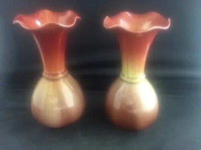 Buy Pair Breby Vases Art Pottery Antique Victorian British C1890 • 135£