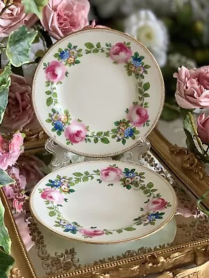 Buy Antique Mintons Tea Plates Hand-Painted Signed A. Taylor For Phillips’s London • 15£
