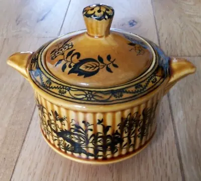Buy Vintage Sadler England Brown Ceramic Glazed Sugar Bowl With Lid Pottery Floral • 11.99£