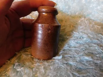 Buy Collectable Small Vintage Stoneware Salt Glazed Ink ? Bottle 3  High • 9.50£