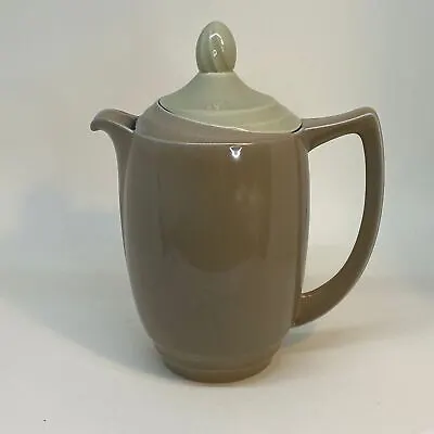 Buy Vintage BRANKSOME CHINA Graceline TEAPOT Elephant Grey And Forest Green TWINTONE • 19.99£