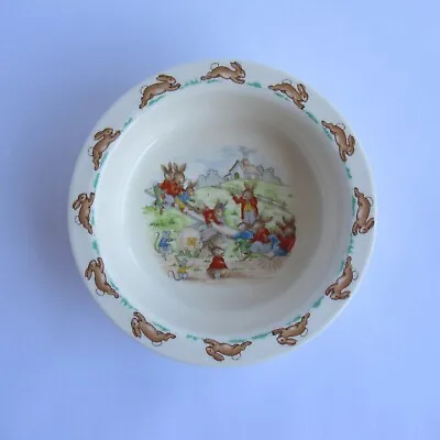 Buy Vintage Royal Doulton Bunnykins Cereal Bowl (Child's Fine Bone China Dish 1936) • 25£