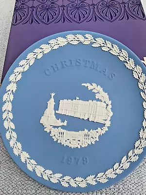 Buy WEDGWOOD Blue Jasperware Buckingham Palace Christmas 1979 Plate -  Boxed • 15£