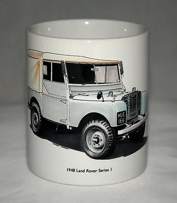 Buy Classic Land Rover Mug. HUE 166 Hand Drawn Illustration. • 10.99£