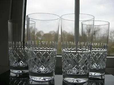 Buy Galway Crystal -  Rathmore  - Four Hiball Crystal Glasses - Signed • 45£