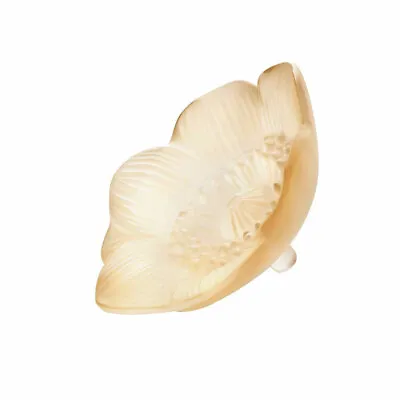 Buy Lalique Anemone Small Sculpture Gold Luster #10519500 Brand Nib Flower Save$ F/s • 182.53£