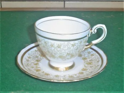 Buy Royal Tuscan Fine Bone China D2368 Gold & White Small Cup & Saucer • 12£