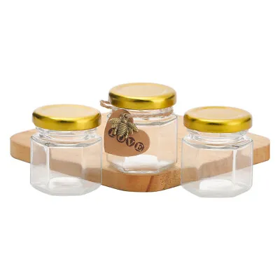 Buy Small Jam Jar Glass Preserve Pot Honey Bottle With Screw Lid For Wedding Favours • 11.94£