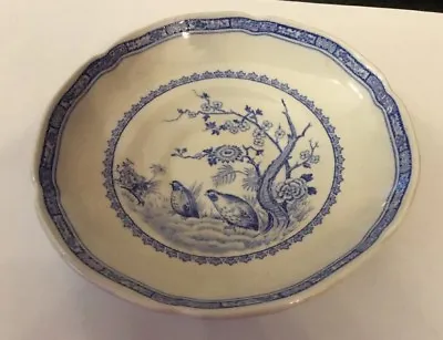 Buy Vintage Furnivals Blue And White Quail Patt Saucer For Cup • 6£