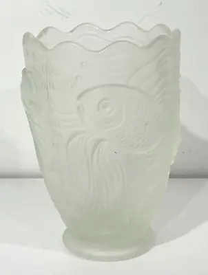 Buy Barolac Art Deco Goldfish Satin Glass Vase Josef Inwald Czech Verlys Mould Fish • 114.39£