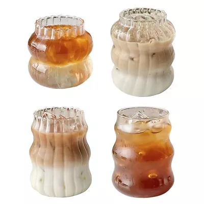 Buy 530ml Coffee Milk Mug Drinking Glass Tea Juice Retro Glassware Cold Hot Drink UK • 9.59£