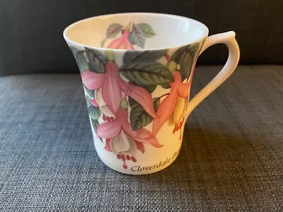 Buy Queen's Fine Bone China Tea / Coffee Mug 'Cloverdale Pearl' Fuscia Design • 3.50£