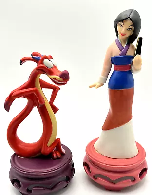 Buy Disney Princess Mulan And Mushu Vtg Porcelain Figurines • 33.78£