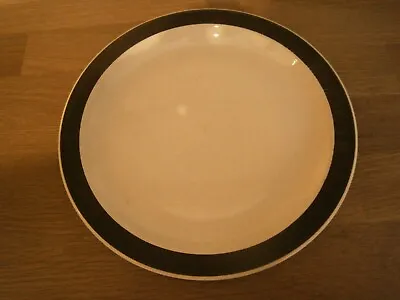 Buy Poole Pottery Charcoal Black & White Plate. 1960's. Vintage Retro • 8.50£