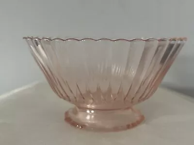 Buy Pink Depression Glass Small Bowl Dessert Bowl *AS-IS* See Description • 6.68£