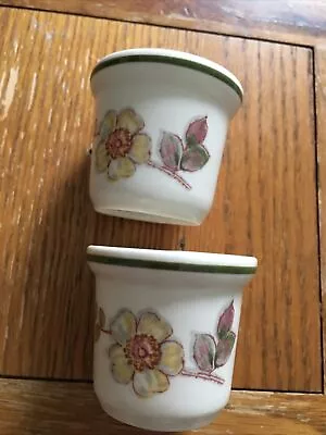 Buy 2 X M&s Autumn Leaves Egg Cups - Excellent Condition • 2.95£