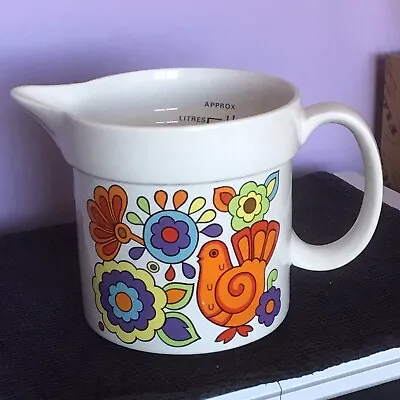 Buy Vintage Gaytime  Retro Pattern Measuring Jug 1  Lord Nelson  Pottery 1960,s Vgc • 22.99£