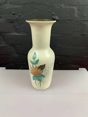 Buy Vintage Windsor Ellgreave Flower Vase Floral Cream Hand Painted 12  High  • 14.99£
