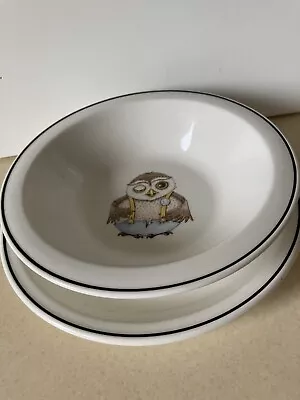 Buy Owl Plate And Bowl Set By Arthur Wood • 6.99£
