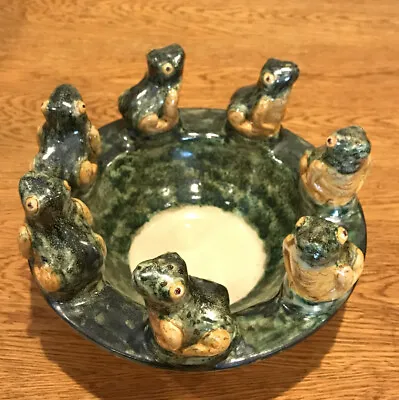 Buy G. Coffano Caltagirone Italian Art Pottery Frog Bowl • 36.94£