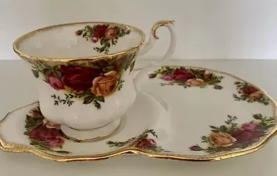Buy Old Country Roses Royal Albert TENNIS SET Cup And Sandwich Plate • 12£