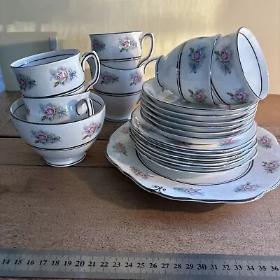 Buy Duchess Bone China Tea Set Trios For 6 Cake Plate Vintage English Staffordshire • 29.99£