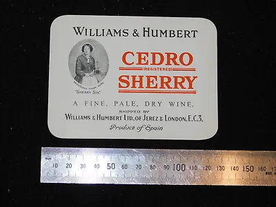 Buy ANTIQUE BOTTLE PALE DRY WINE SHERRY SIR T.M CEDRO SHERRY LABEL OLD BOTTLE 1900's • 34.85£