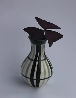 Buy Mid-Century Ceramic Vase - Black And White,  Foreign  Pottery • 20£