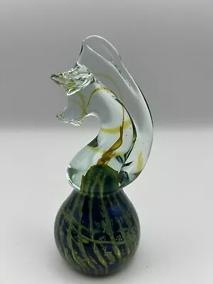 Buy Vintage Mdina Glass Seahorse Signed Paperweight Art Glass Figurine • 12£