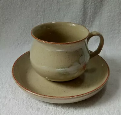 Buy Handcrafted Denby  Daybreak  Fine Stoneware Cup & Saucer, Made In England  • 9.25£